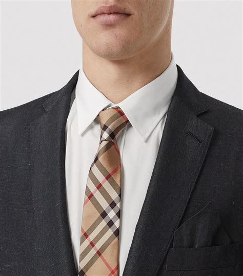 burberry modern cut check cashmere silk tie|Designer Ties & Cufflinks .